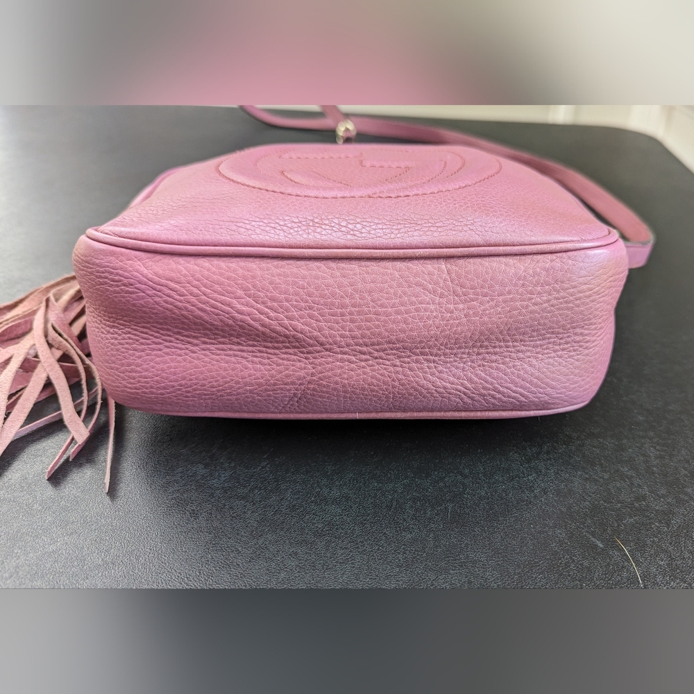 Gucci Pink Soho Disco Crossbody Bag Leather Small - Picture 2 of 16